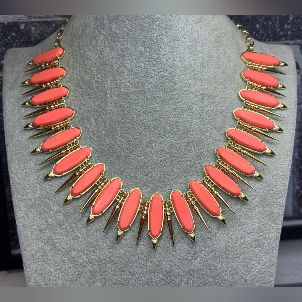 Kendra Scott ***PROTOTYPE*** Gabriella Gold Necklace in Coral
